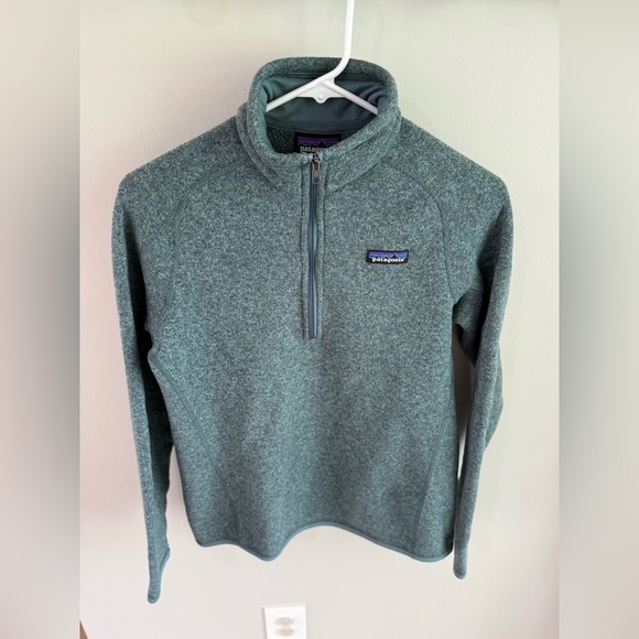 Patagonia Dark Teal Women’s Better Sweater 1/4 Zip Knitted Pullover - Small - Picture 14 of 14